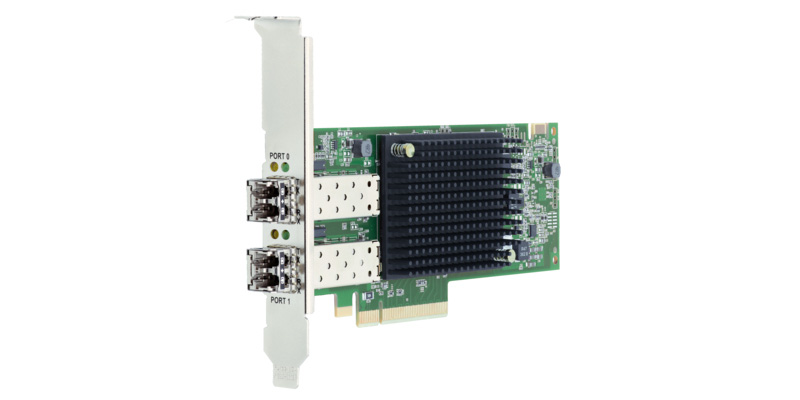 การ์ด HBA Broadcom SAS Tri-Mode และ Emulex Fibre Channel สำหรับเซิร์ฟเวอร์