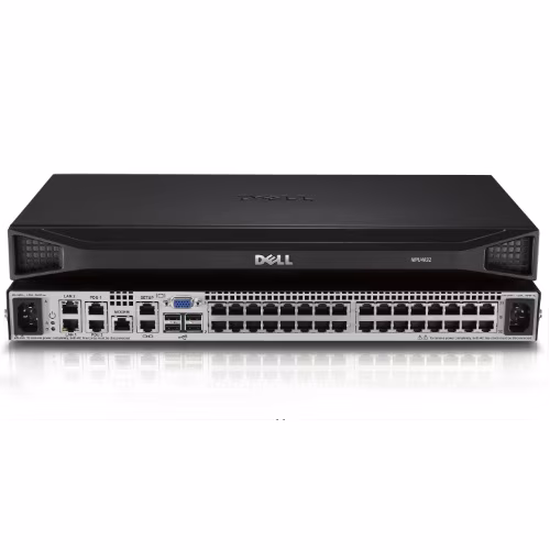 KVM Switch Dell แบบติดตั้งแร็ค 1U สำหรับควบคุมเซิร์ฟเวอร์หลายเครื่อง