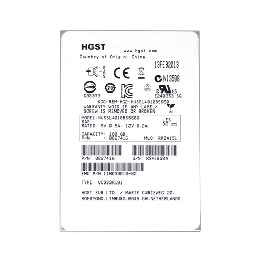 SSD HGST Ultrastar ความจุ 100GB สำหรับเซิร์ฟเวอร์