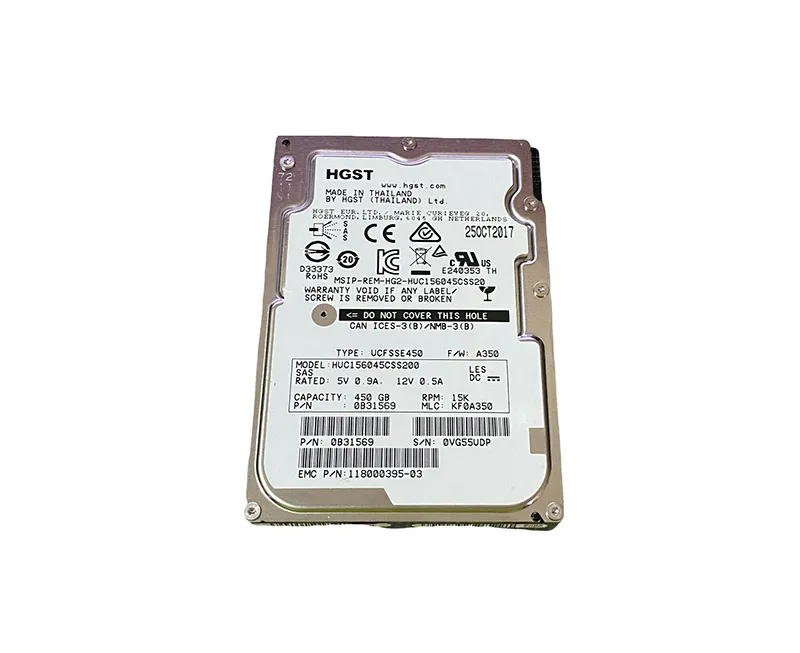 ฮาร์ดดิสก์ HGST Ultrastar ความจุ 450GB สำหรับเซิร์ฟเวอร์