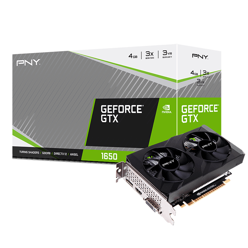 การ์ดจอ PNY หน่วยความจำ GDDR6 4GB