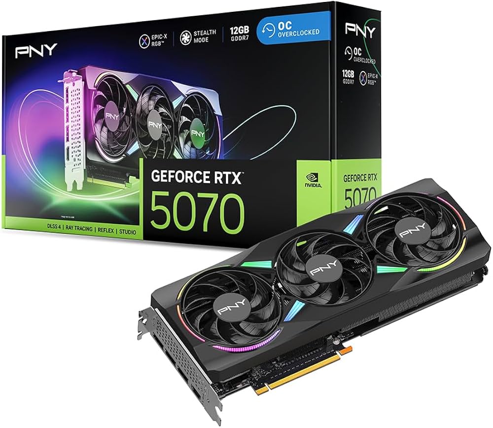 การ์ดจอ PNY หน่วยความจำ GDDR7 12GB