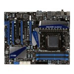 MSI 990FXA-GD80 Socket AM3+ AMD 990FX/SB950 Chipset ATX System Board (Motherboard) Supports Phenom II X6/X4/X3/X2 DDR3 4x DIMM