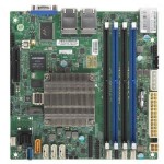 ซุปเปอร์ไมโคร A2SDi-4C-HLN4F-O Motherboard Mini-ITX Embedded Intel Atom Processor C3558
