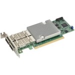 ซุปเปอร์ไมโคร AOC-S100G-B2C Network Adapter Compact Size Low-Profile Card Dual QSFP28
