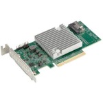 ซุปเปอร์ไมโคร AOC-S3808L-L8IT Host Bus Adapter 8-Port SAS3 12Gb/s & SATA3 6Gb/s Gen4 PCIe