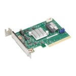 ซุปเปอร์ไมโคร AOC-SLG4-2E4T 2-Port NVMe Add-on Card Gen4 PCIe x8