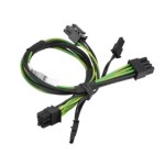 ซุปเปอร์ไมโคร CBL-PWEX-0582 8-Pin to Two 6+2 Pin 12V GPU Power Cable 30 cm