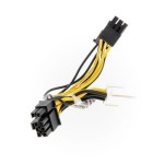 ซุปเปอร์ไมโคร CBL-PWEX-1040 8-pin to Two 6+2 Pin 0.05m Power GPU Cable