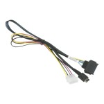 ซุปเปอร์ไมโคร CBL-SAST-0956 0.55m OCuLink to U.2 PCIE with Power Cable