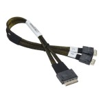 ซุปเปอร์ไมโคร CBL-SAST-1021 0.3m OCuLink 8 Lanes to 2x OCuLink 4 Lanes Pascal Cable