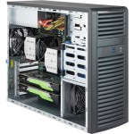 ซุปเปอร์ไมโคร CSE-732D3-1K26B Mid-Tower Chassis 1200W Power Supply