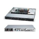 ซุปเปอร์ไมโคร CSE-813MFTQC-R407CB Server Chassis 1U Rackmount