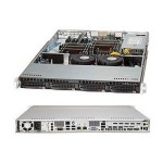 ซุปเปอร์ไมโคร CSE-813T-600CB Server Chassis 1U Rackmount