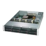 ซุปเปอร์ไมโคร CSE-825TQ-R720LPB Server Chassis 2U Rackmount
