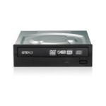 ซุปเปอร์ไมโคร DVM-LITE-DVDRW24-HBT DVD+/-RW CD-R/RW 5.25i SATA Drive(Black)