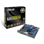 Asus M5A88-M AMD 880G SB850 Chipset FX Phenom II Athlon II Sempron 100 Series Processors Socket AM3+ micro-ATX System Board (Motherboard)