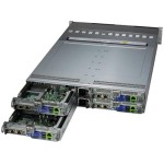 ซุปเปอร์ไมโคร SYS-221BT-HNC8R 2U 4-Node BigTwin with 6 hot-swap 2.5" NVMe/SAS/SATA Drives