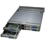 ซุปเปอร์ไมโคร SYS-221BT-HNR 2U 4-Node BigTwin with 6 hot-swap 2.5" NVMe Drives Per Node