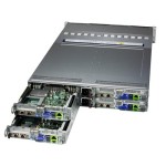 ซุปเปอร์ไมโคร SYS-622BT-HNC8R 2U 4-Node BigTwin with 3 hot-swap 3.5" NVMe/SAS/SATA Drives