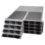 ซุปเปอร์ไมโคร SYS-F511E2-RT 4U 8-Node FatTwin with 6 hot-swap 2.5" NVMe/SAS/SATA Drives